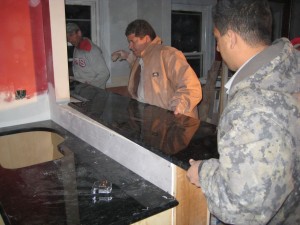 Installing the bar top