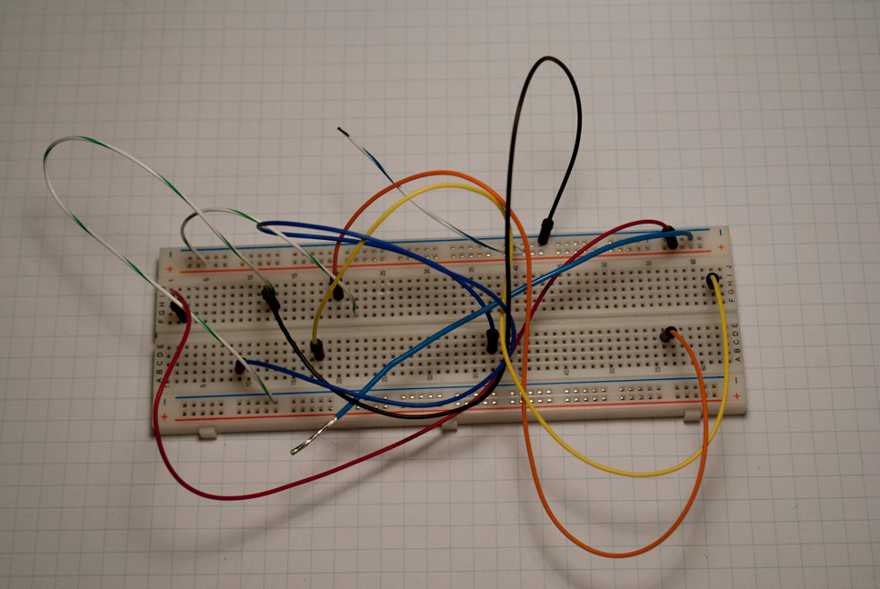 Breadboard and jumpers